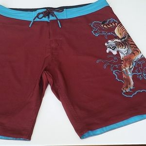 SULLEN ART MEN'S SUPER STRETCH BOARD SHORTS SIZE 34W